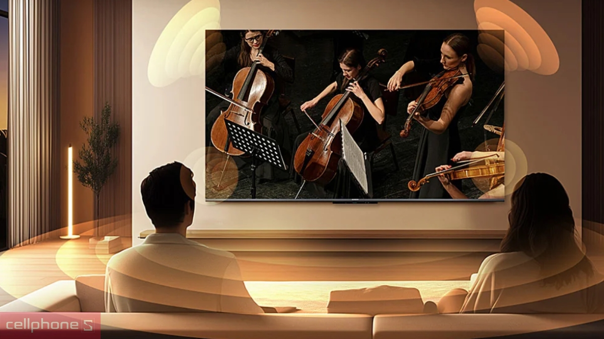 Chất lượng âm thanh của Google Tivi Coocaa QD-Mini LED 65V75 4K 65 inch