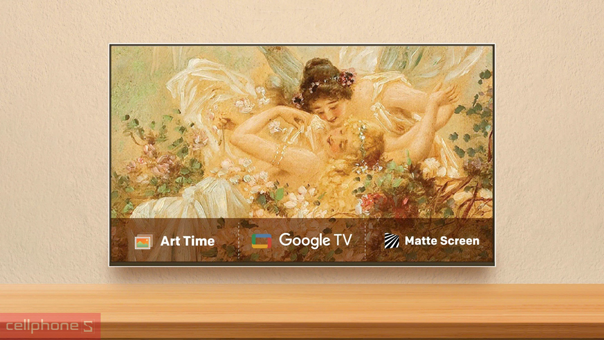 Thiết kế Tivi Coocaa khung tranh QLED 4K 86 inch 86LN7700G 2025