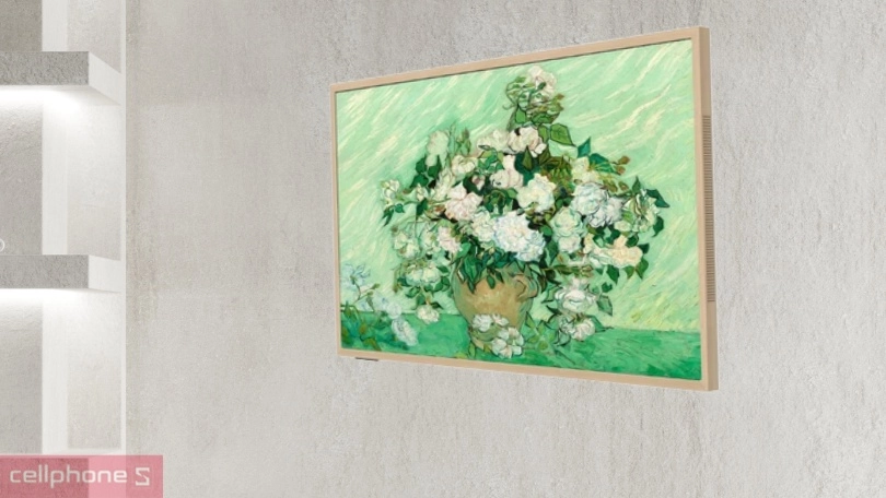 Khung tranh tivi Coocaa 55LN7000G - Vân gỗ sáng - Thiết kế tinh tế, tiện lợi trong từng chi tiết