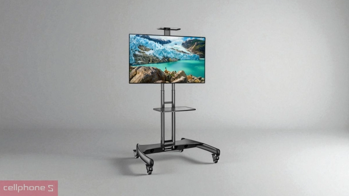 Thiết kế, độ bền, khả năng hỗ trợ lắp đặt dễ dàng của giá treo Tivi di động GL AVA1500-1PG