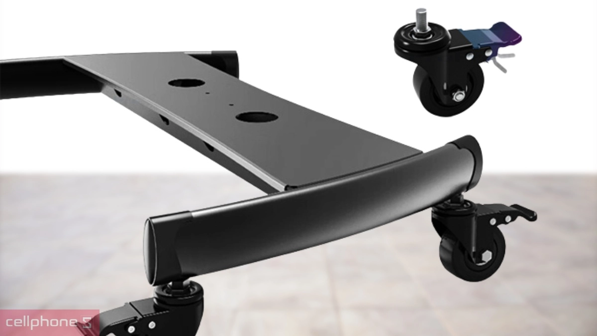 4 bánh xe xoay 360° di động