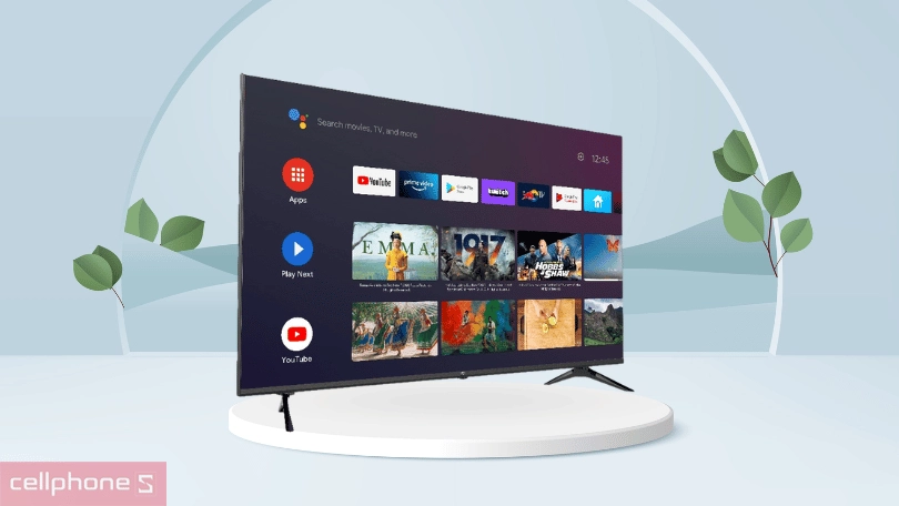 Tivi Itel 50 inch UHD 4K G5057 - Ngoại hình mỏng nhẹ, tinh tế
