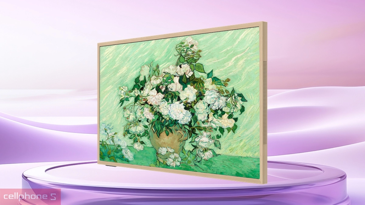 Độ bền, khả năng tương thích của khung tranh tivi Coocaa (65LN7000G) vân gỗ tối