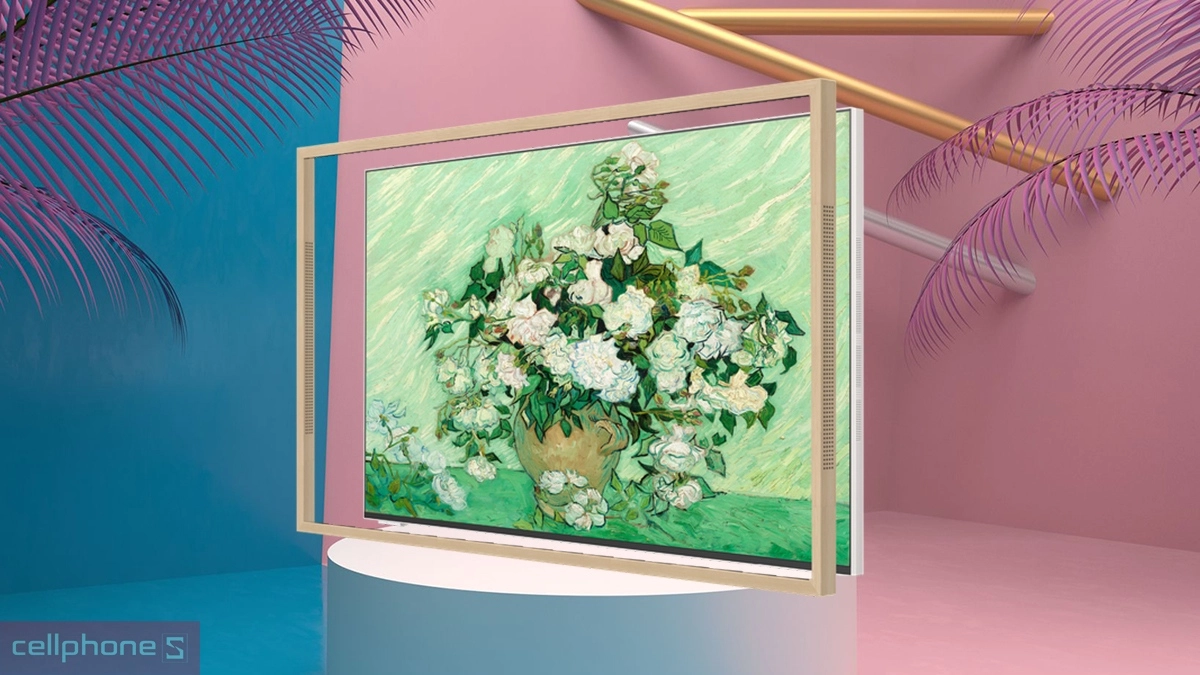 Khả năng bảo vệ của khung tranh tivi Coocaa (65LN7000G) vân gỗ tối