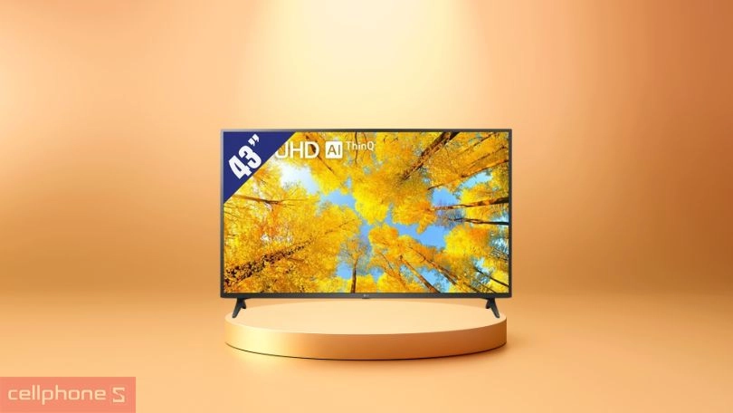 Thiết kế tivi LG 4K 43 inch 43UQ77550PSF