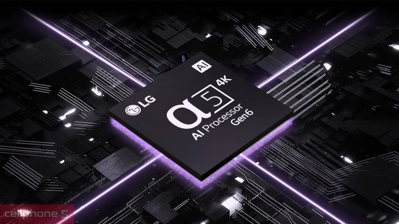 Bộ xử lý AI trên Smart Tivi LG QNED 43QNED70 4K 43 inch 2025