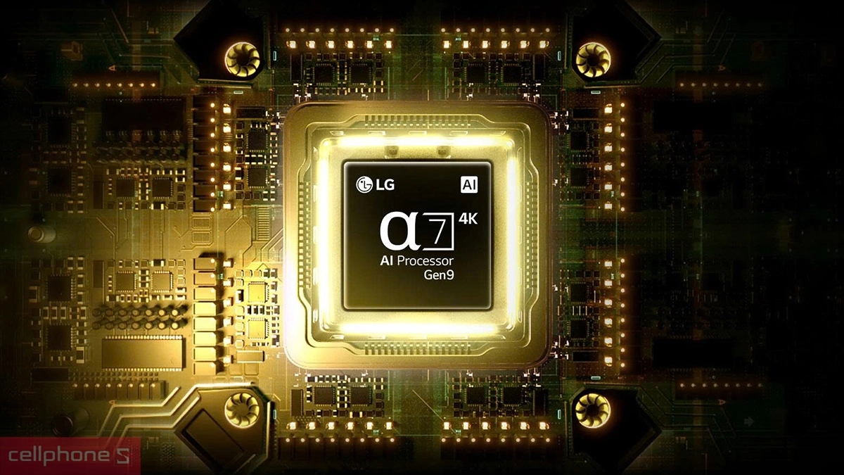 Vi xử lý Smart Tivi LG QNED 4K 43 inch 43QNED80BSA