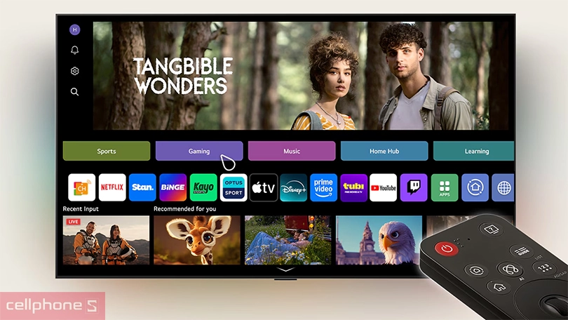 Trợ lý ảo và khả năng điều khiển của Smart Tivi LG OLED 48B5PSA 4K 48 inch 2025