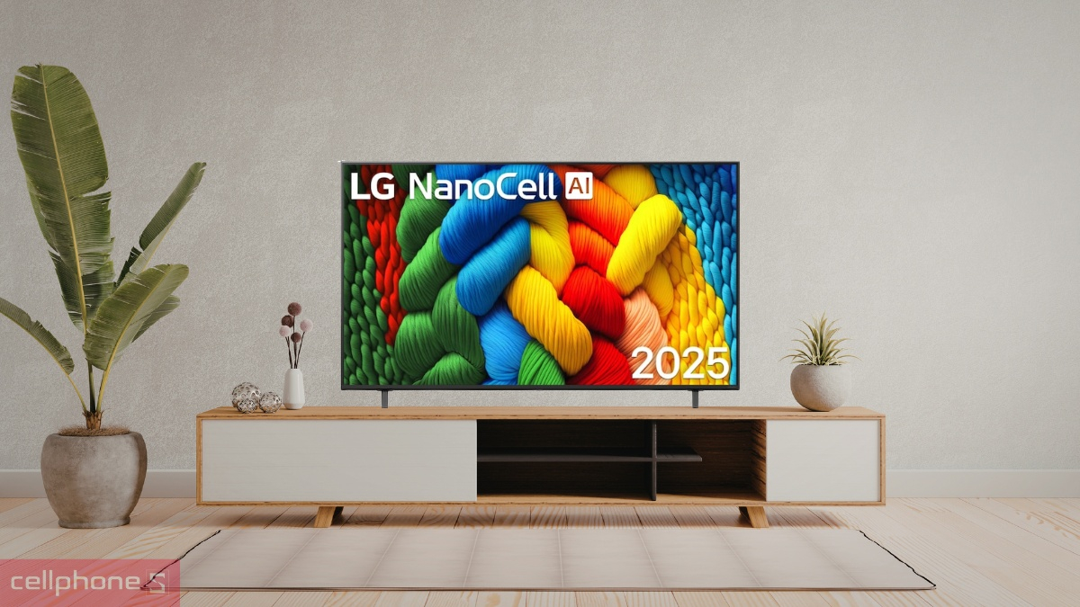 Thiết kế Tivi NanoCell LG AI 4K 65 inch 65NANO80ASA