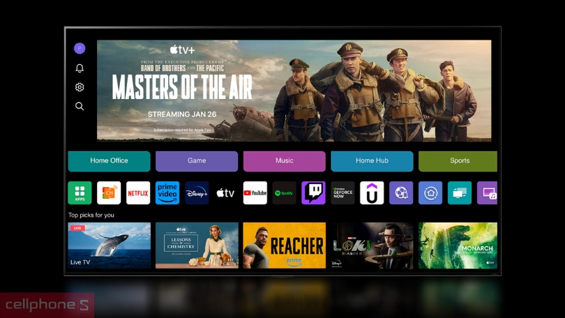 Hệ điều hành Smart Tivi LG Led 55UT90 4K 55 inch 2024