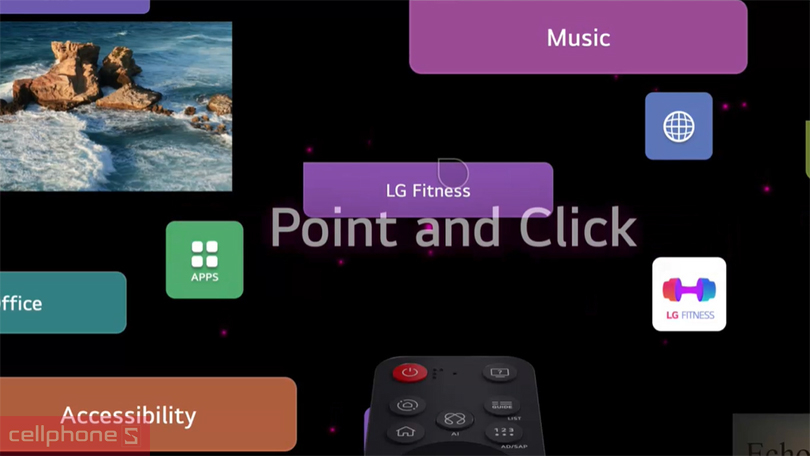 Điều khiển smart tivi LG Mini LED 55QNED92 4K 55 inch 2025