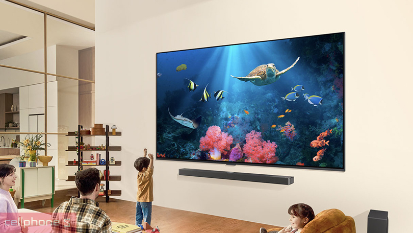 Thiết kế, kích thước hiển thị của Smart Tivi LG QNED 55QNED89 4K 55 inch 2025