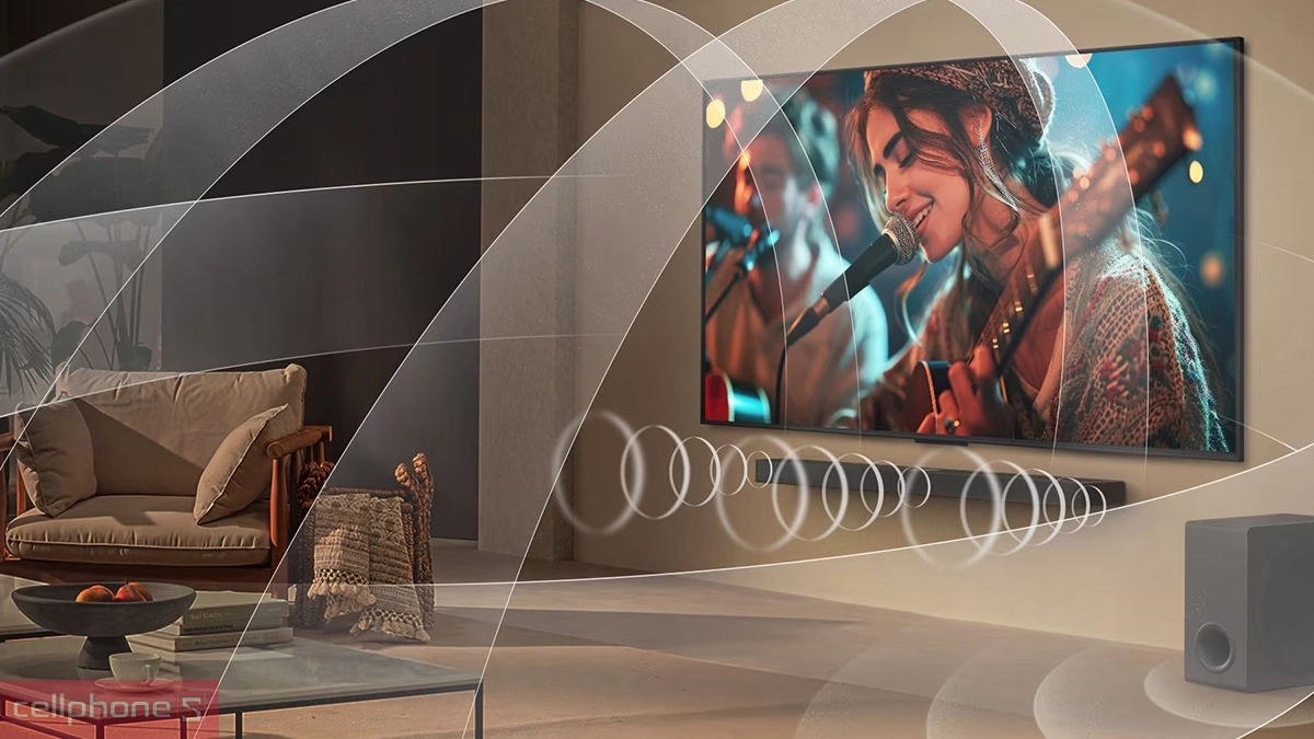 Smart Tivi 65UA8450PSA được trang bị hệ thống loa 2.0