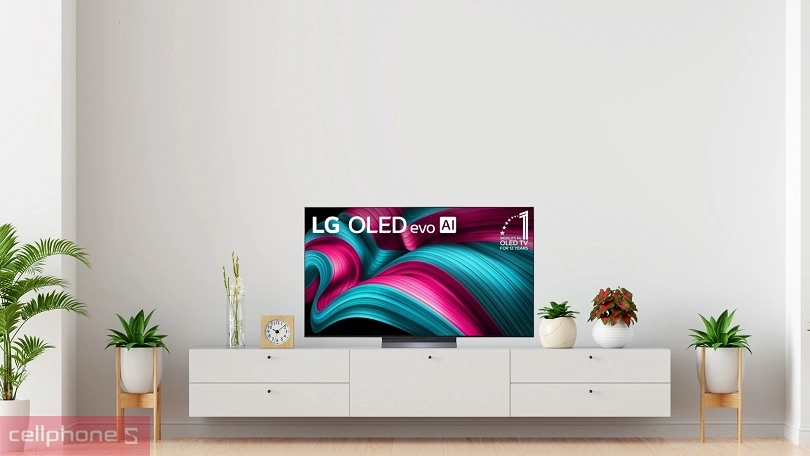 Thiết kế, kích thước Smart Tivi LG Evo OLED 65C5PSA 4K 65 inch 2025