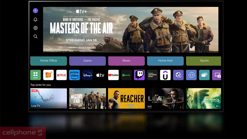 Hệ điều hành Smart Tivi LG LED 65UT80 4K 65 inch 2024