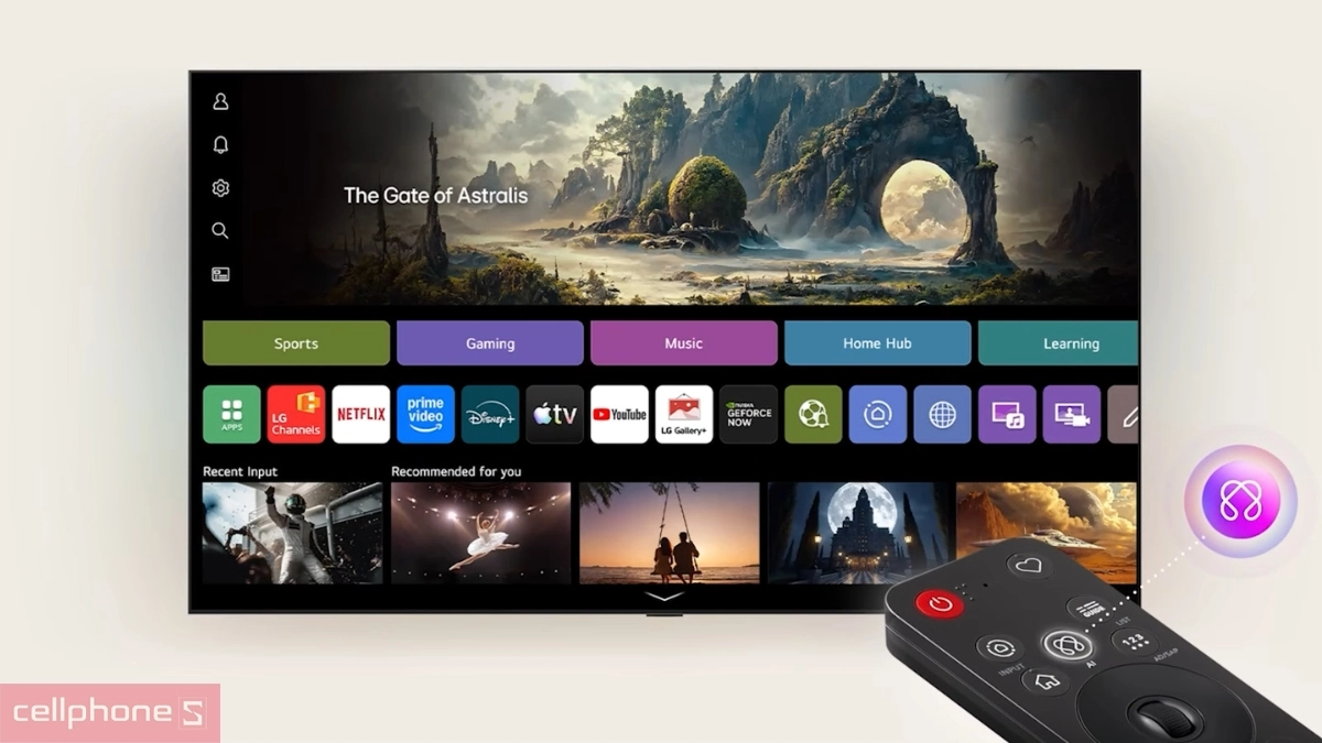 Tính năng AI tự động phân tích dữ liệu trên Smart Tivi LG QNED 4K 65 inch (65QNED81BSA)