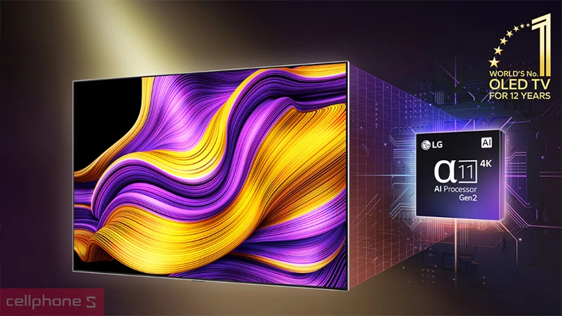Bộ vi xử lý AI của Smart tivi LG Evo OLED 83G5PSA 4K 83 Inch 2025