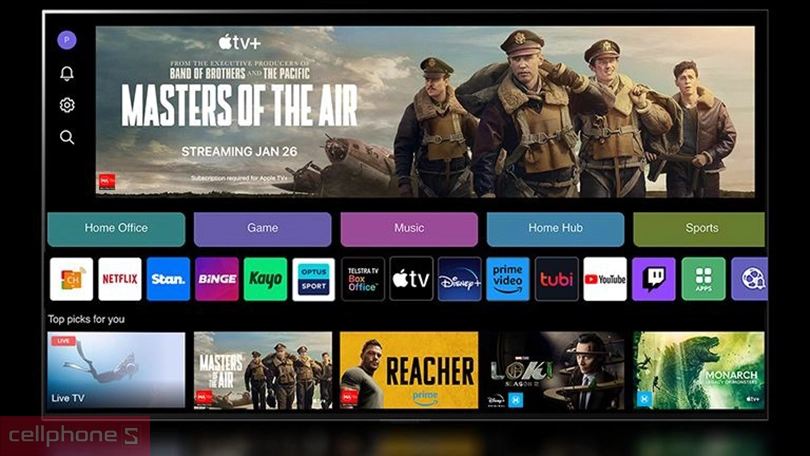 Hệ điều hành Smart tivi LG OLED Evo 83C4PSA 4K 84 Inch 2024