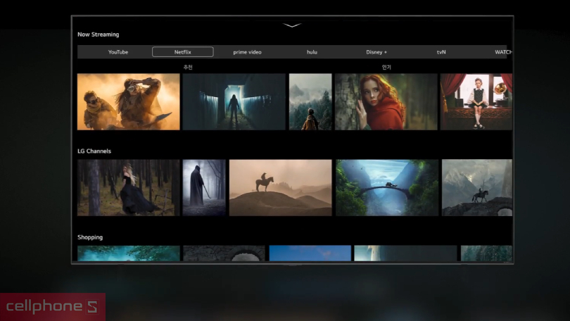 Hệ điều hành trên Smart Tivi LG QNED 86QNED70 4K 86 inch 2025