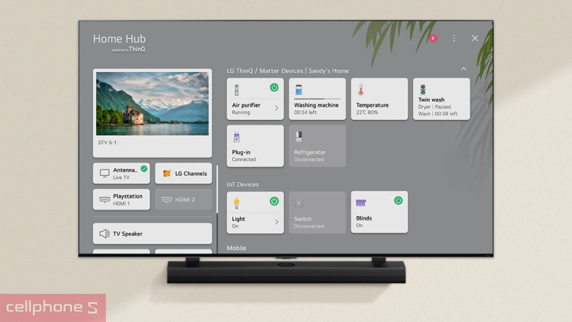 Khả năng điều khiển qua app của Smart Tivi LG QNED 86QNED89 4K 86 inch 2025