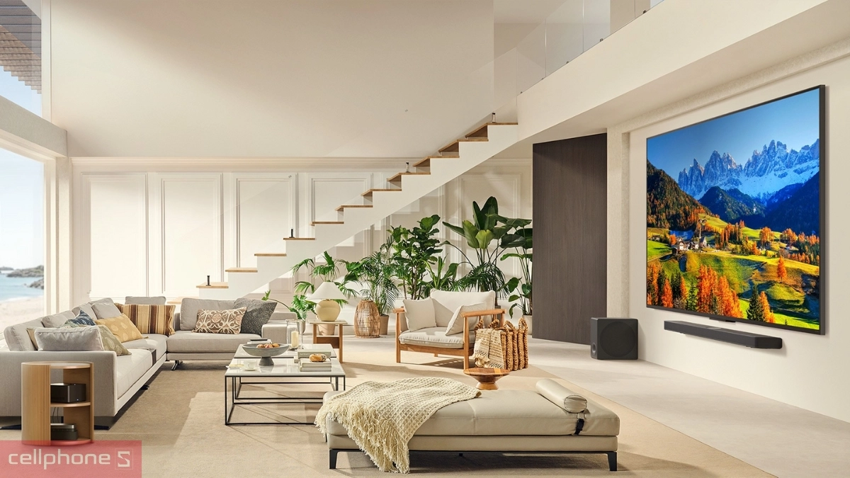 Thiết kế tivi LG QNED 86QNED9M 4K 86 inch 2025