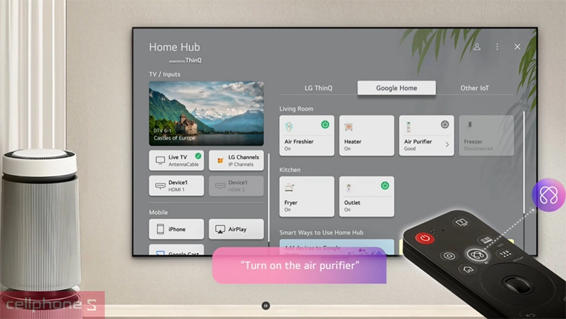 Khả năng điều khiển và hệ điều hành của Smart tivi LG Evo OLED 97M5PSA 4K 91 inch 2025