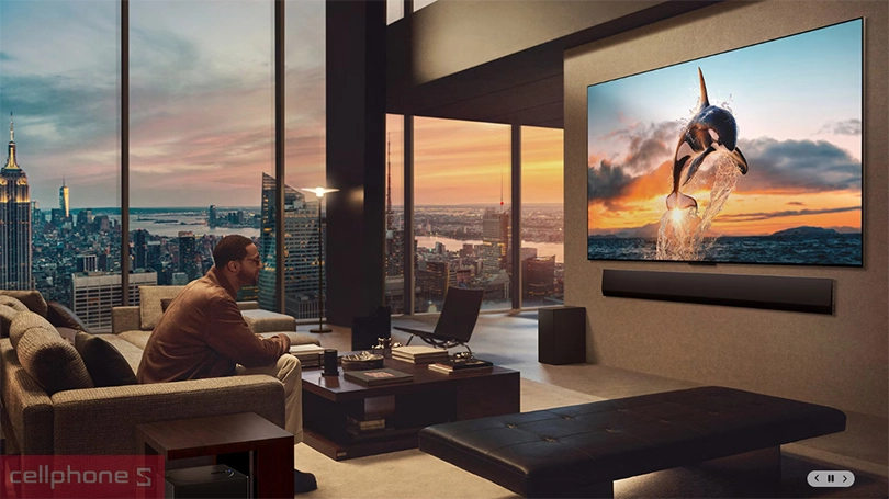 Thiết kế, kích thước màn hình của Smart tivi LG Evo OLED 97M5PSA 4K 91 inch 2025