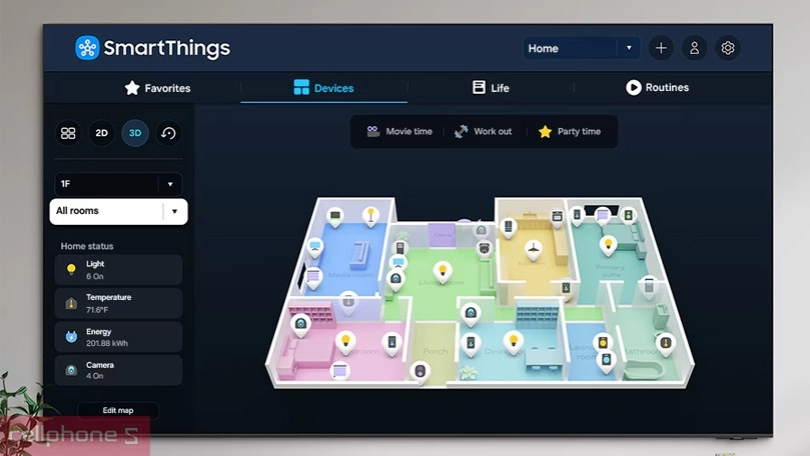 Khả năng hỗ trợ điều khiển của Smart Tivi Samsung FHD 43F6000F 43 inch 2025