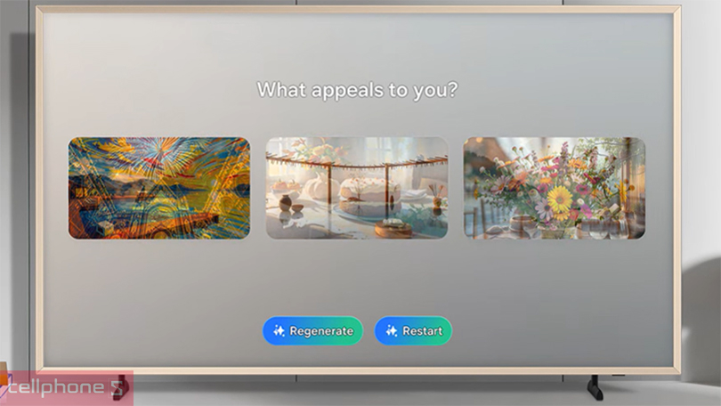 Trợ lý ảo, điều khiển trên smart tivi khung tranh Samsung 50LS03F 4K 50 inch