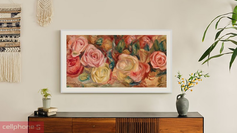 Smart tivi Samsung khung tranh 50LS03D 4K 50 inch 2024 thiết kế dạng khung tranh khá mới mẻ