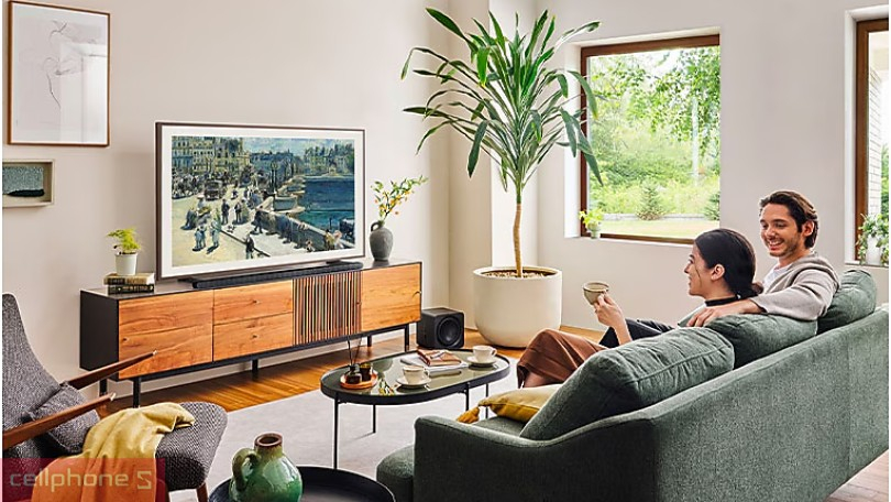 Smart tivi Samsung khung tranh 50LS03D 4K 50 inch 2024 thiết kế dạng khung tranh khá mới mẻ