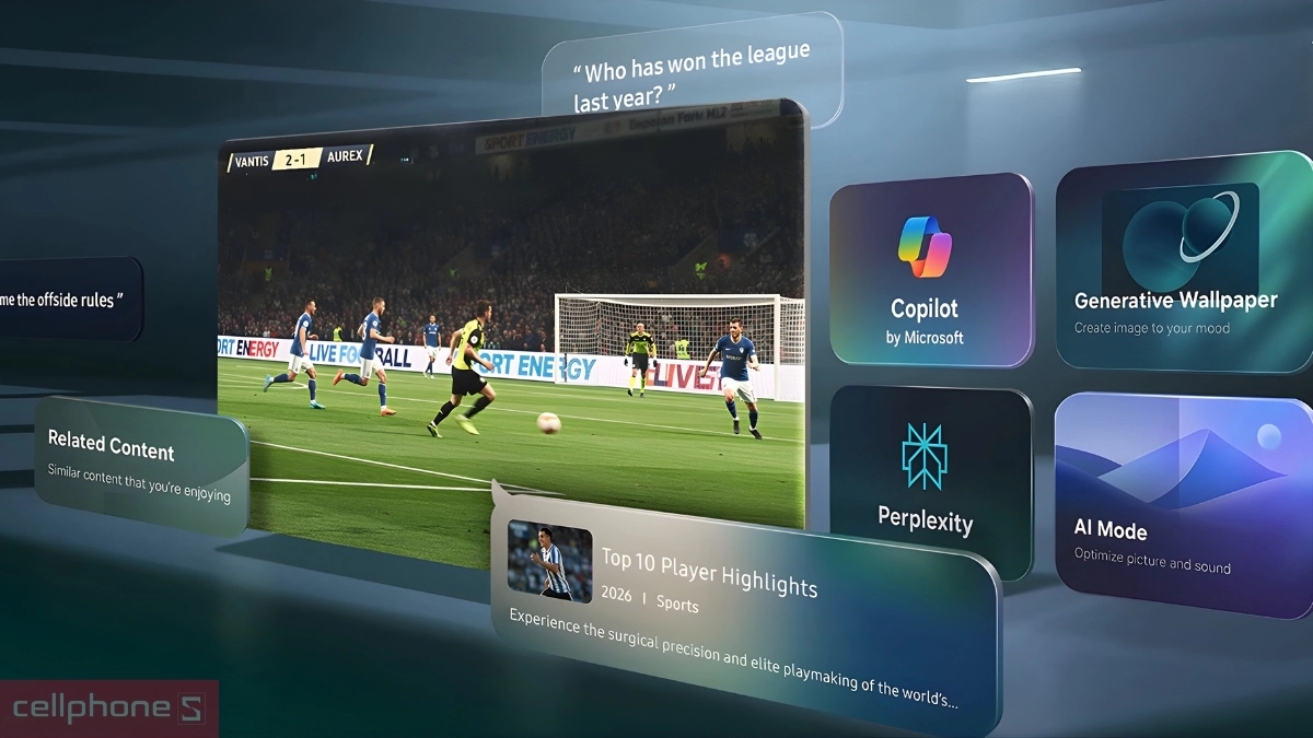 Vision AI Companion Smart Tivi Samsung Mini LED 4K 50 inch 50M77H