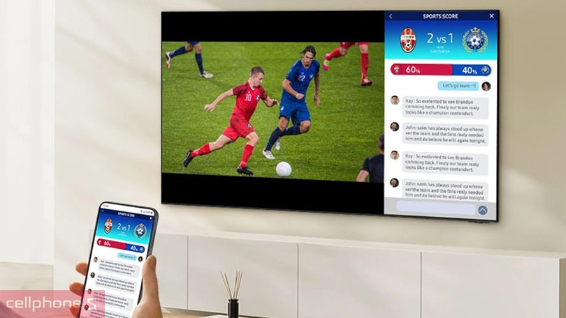 Trợ lý ảo, điều khiển qua app trên smart tivi Samsung QLED 50QE1D 4K 50 inch 2024