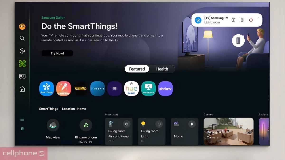 Tivi Samsung 55U8500F phù hợp với không gian nào