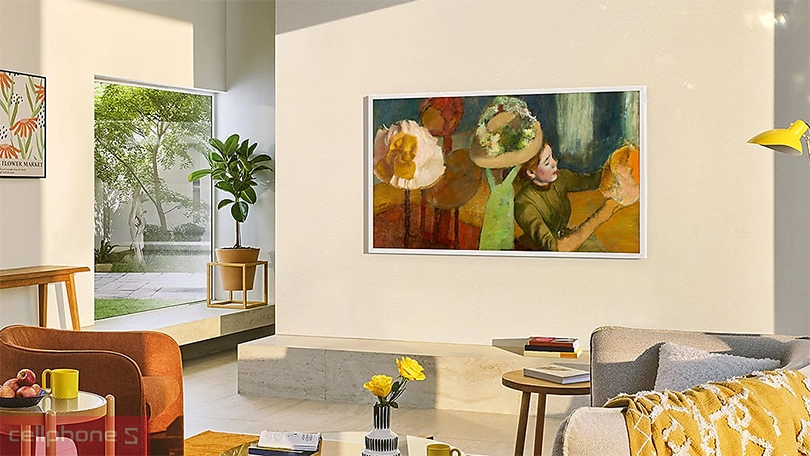 Tấm nền của smart tivi khung tranh Samsung 55LS03F 4K 55 inch