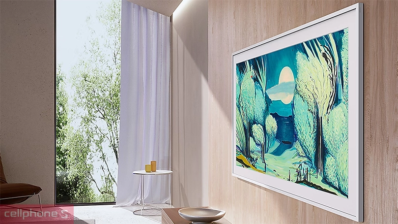Trợ lý ảo, điều khiển trên smart tivi khung tranh Samsung 55LS03F 4K 55 inch
