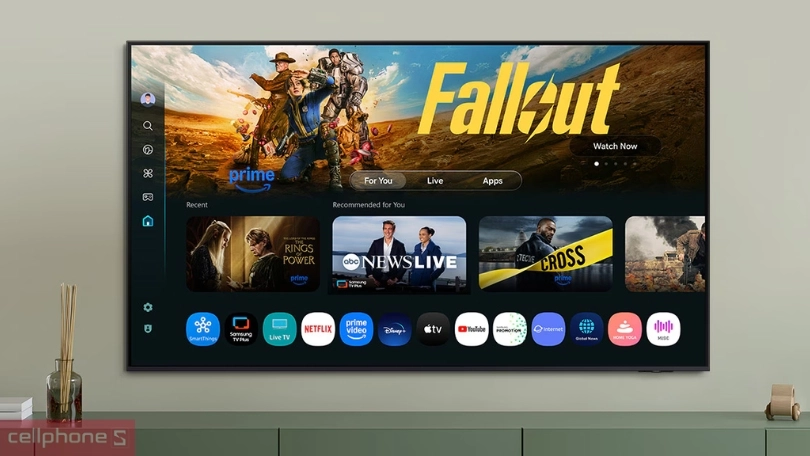 Thiết kế smart tivi Samsung 55F6000F 4K 55 inch