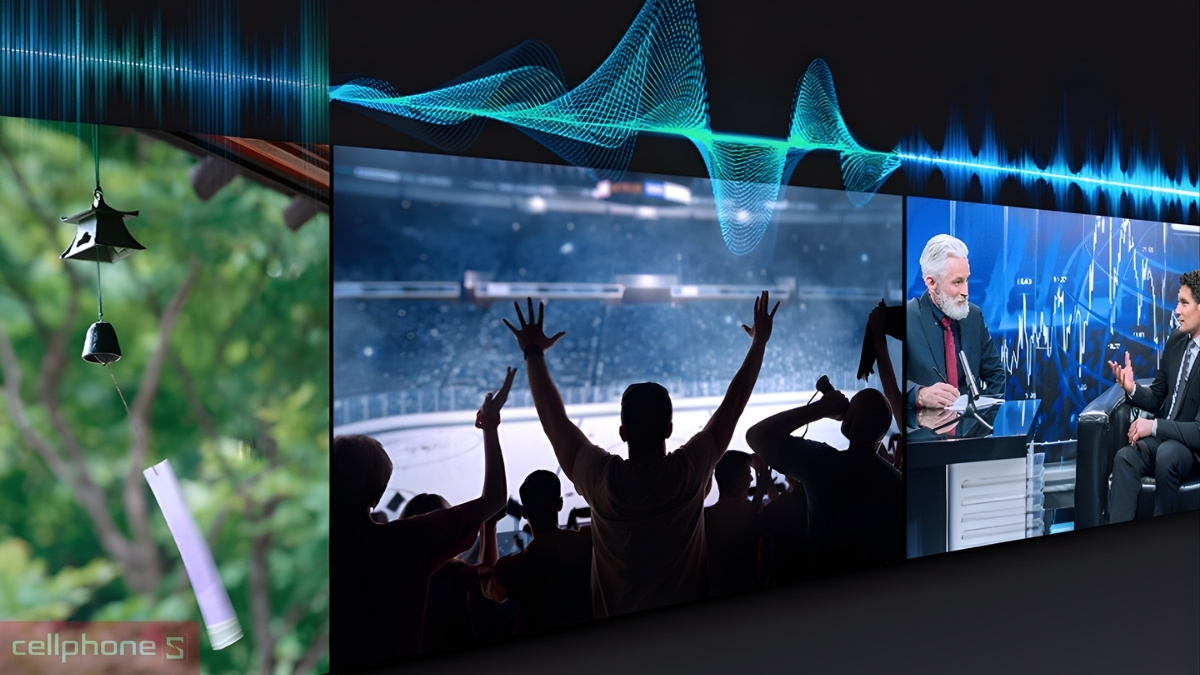 Chất lượng âm thanh sôi động của Smart Tivi Samsung Neo QLED 4K 55 inch (55QN70H)