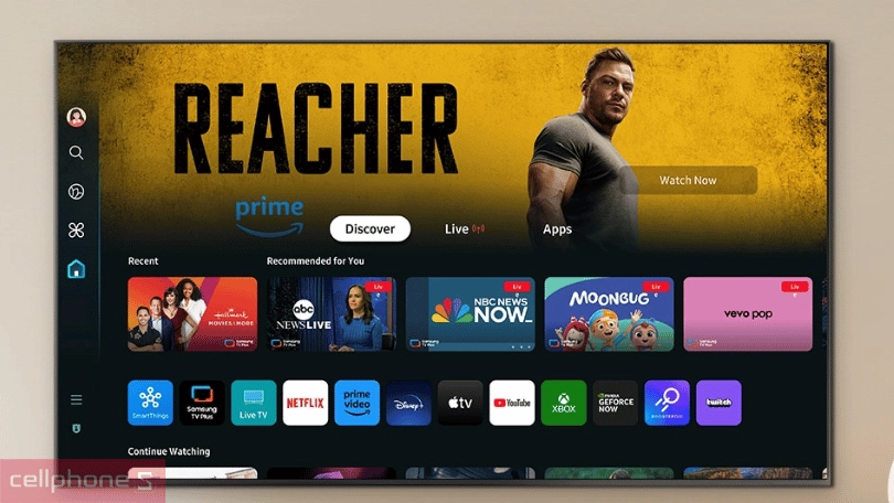 Loại màn hình, tần số quét của smart tivi Samsung QLED 55QE1D 4K 55 inch 2024