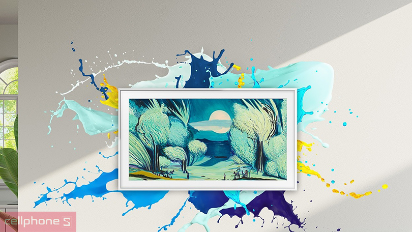 Tấm nền hiển thị của Smart Tivi khung tranh Samsung 65LS03F 4K 65 inch