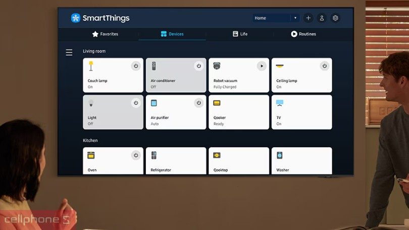 Ứng dụng Smart tivi Samsung OLED 65S90D 4K 65 inch 2024