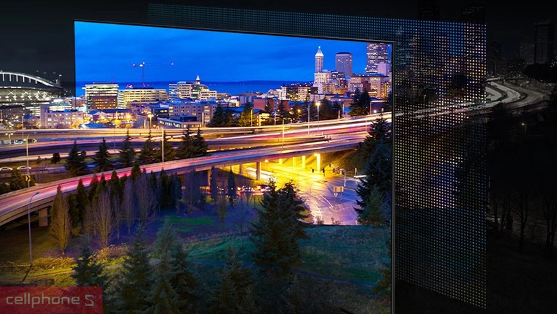 Thiết kế, kích thước hiển thị của Smart Tivi Samsung OLED 65S95F 4K 65 inch 2025