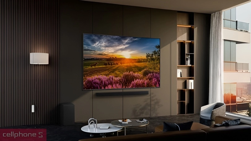 Thiết kế, kích thước Smart Tivi Samsung QLED 65Q70F 4K 65 inch 2025