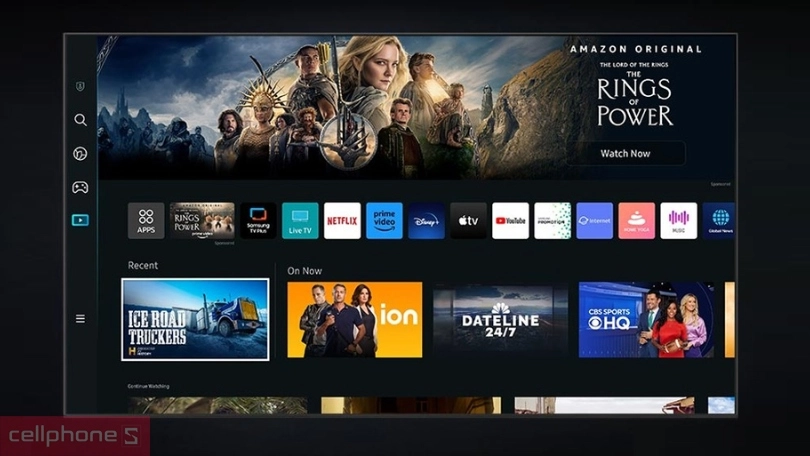 Thiết kế, kích thước Smart Tivi Samsung QLED 65Q80F 4K 65 inch 2025