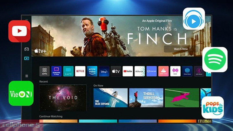 Hệ điều hành Tivi Samsung QLED QA65Q80C 4K 65 inch