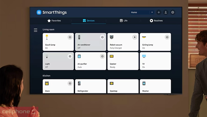 Trợ lý ảo, điều khiển trên smart tivi Samsung UHD 65DU7700 4K 65 inch 2024