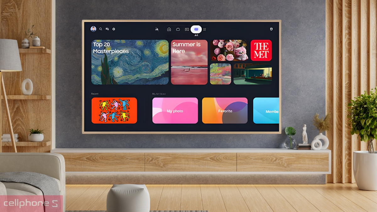 Trợ lý ảo trên Smart tivi Samsung khung tranh 4K 75 inch 75LS03H