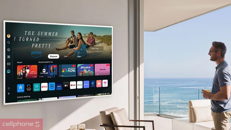 Điều khiển tivi Samsung khung tranh 75LS03D 4K 75 inch 2024