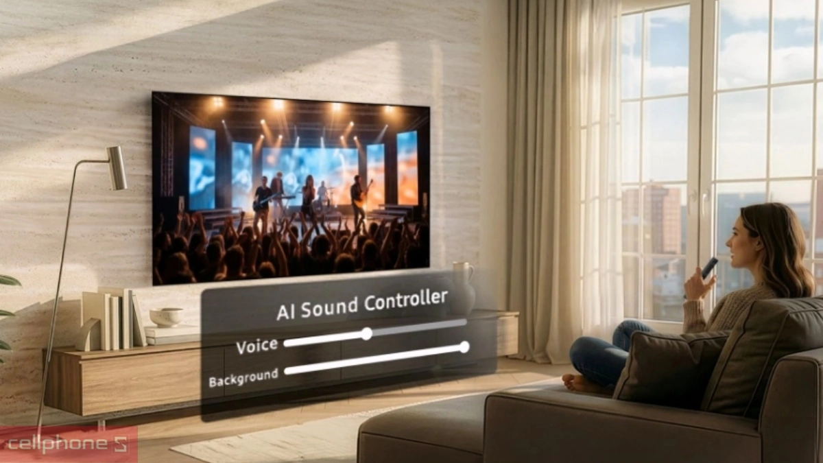 Tích hợp AI trên Smart tivi Samsung Mini LED 4K 75 inch 75M80H