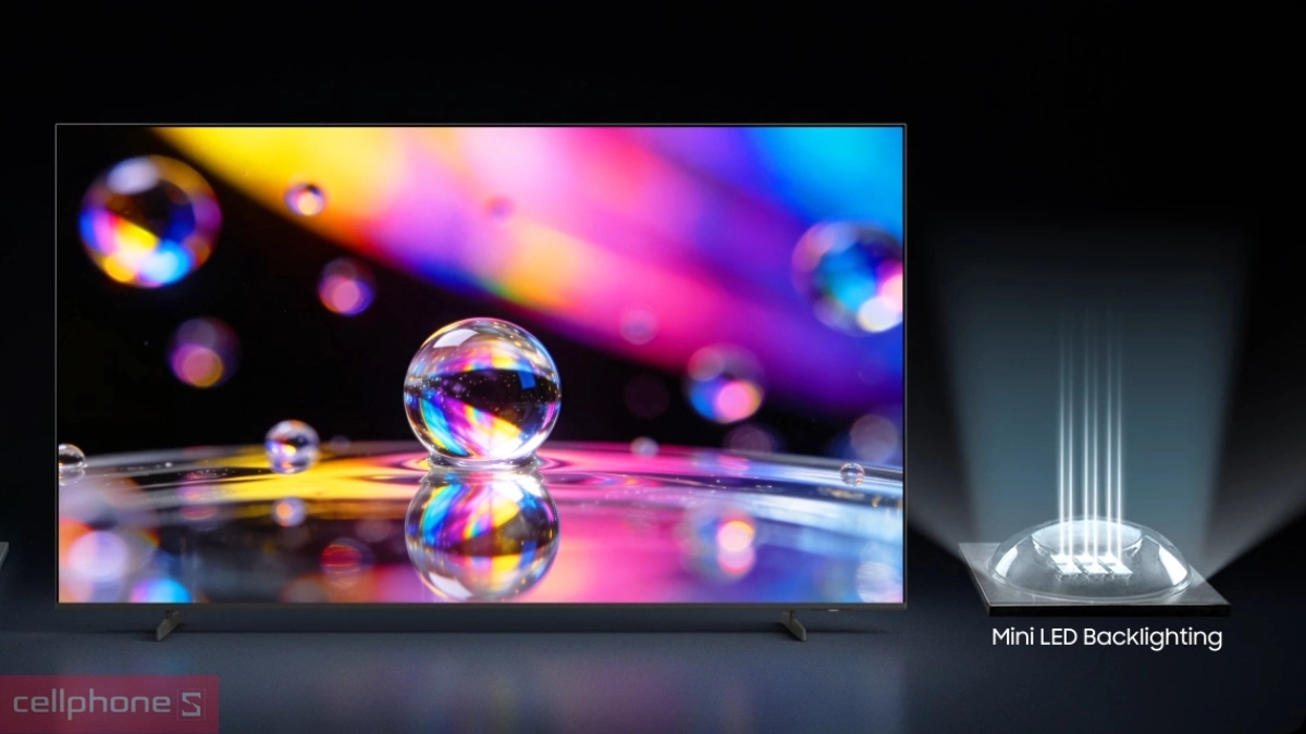 AI NQ4 Gen 2 và Mini LED tái tạo màu Smart tivi Samsung Mini LED 4K 75 inch 75M80H